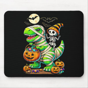 Alfombrilla De Ratón Halloween Funny T Rex Dinosaur Mummy Boys Trick Tr