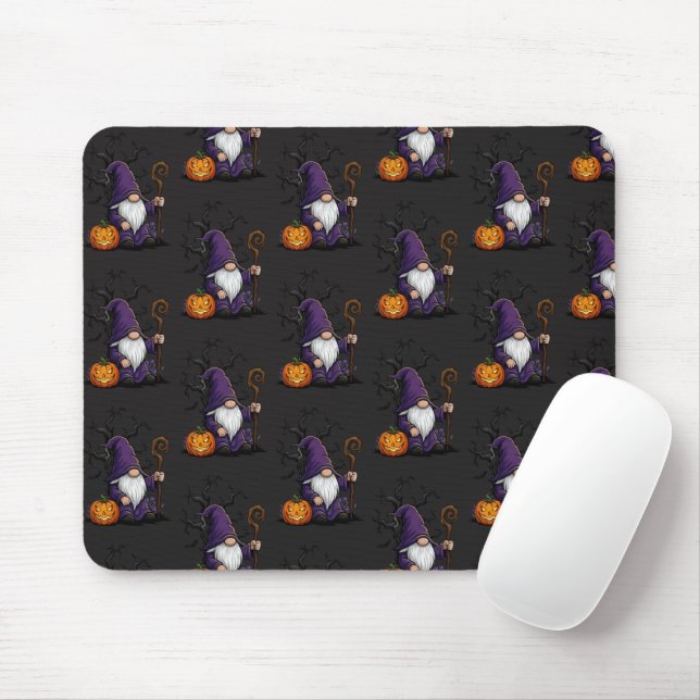 Alfombrilla De Ratón Halloween Gnome Mousepad (Con ratón)