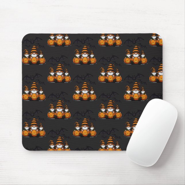 Alfombrilla De Ratón Halloween Gnome Mousepad (Con ratón)