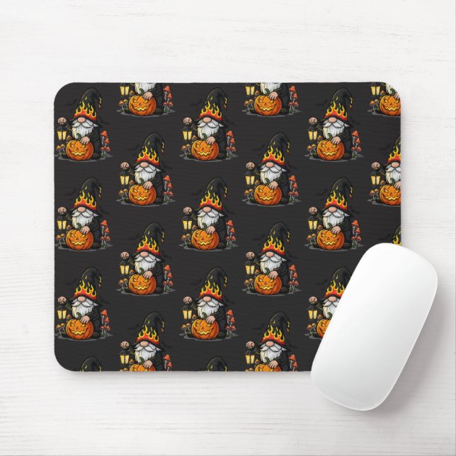 Alfombrilla De Ratón Halloween Gnome Mousepad (Con ratón)