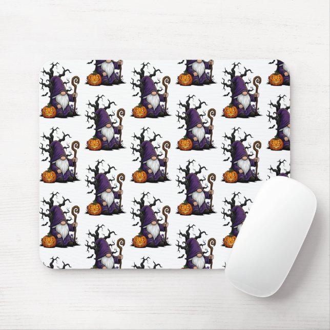 Alfombrilla De Ratón Halloween Gnome Mousepad (Con ratón)