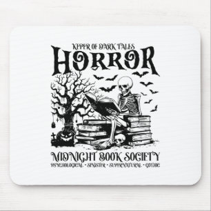 Alfombrilla De Ratón Halloween Horror Midnight Book Club Society Litera