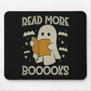 Alfombrilla De Ratón Halloween Leer más libros Divertido libro de lectu