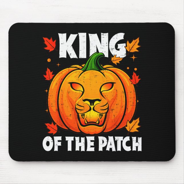 Alfombrilla De Ratón Halloween Lion Pumpkin King Of The Patch Costume M (Frente)