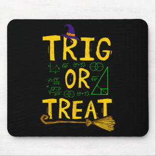 Alfombrilla De Ratón Halloween Math Teacher Trig O Trate La Escuela Est