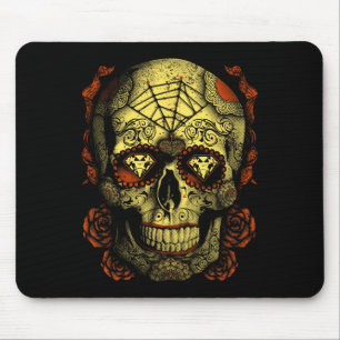 Alfombrilla De Ratón Halloween Mojo Mojo Mojo Azúcar Skull