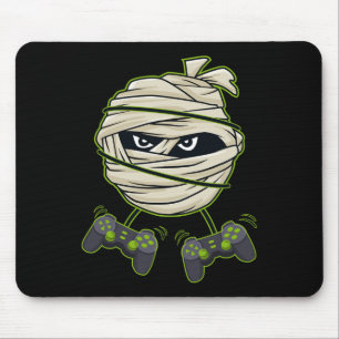 Alfombrilla De Ratón Halloween Mummy Video Gamer Controla a niños