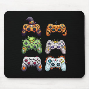 Alfombrilla De Ratón Halloween Mummy Zombie Gaming Controllers Vampiro