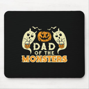 Alfombrilla De Ratón Halloween Papá De Los Monstruos Gracioso Papel De