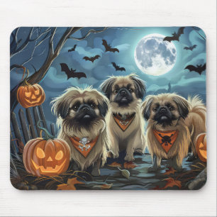 Alfombrilla De Ratón Halloween Pekingese Spooki