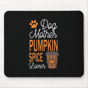 Alfombrilla De Ratón Halloween Perro Madre y especia de calabaza Cumple