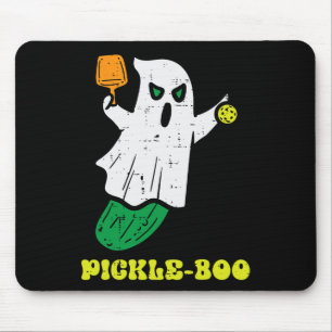 Alfombrilla De Ratón Halloween Pickleball Pickle Boo Ghost Costumen