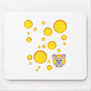 Alfombrilla De Ratón Halloween Quesos Holes Ratón Rat Costume Hombres