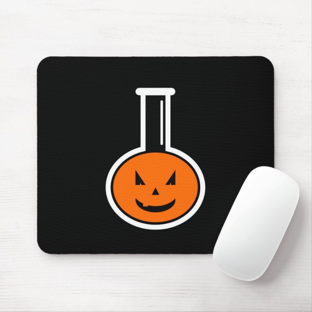 Alfombrilla De Ratón Halloween Química Calabaza para ratón (Con ratón)