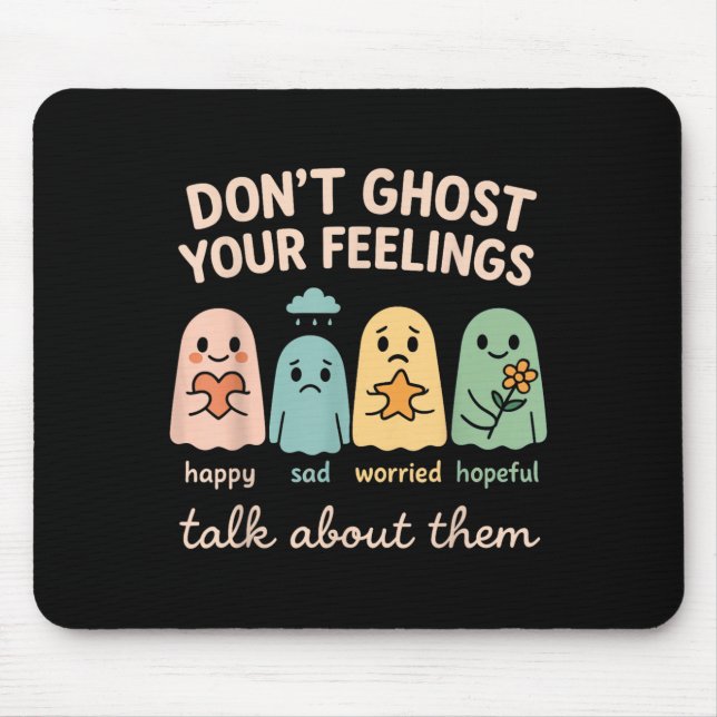 Alfombrilla De Ratón Halloween School Psychologist Shirt Dont Ghost You (Frente)
