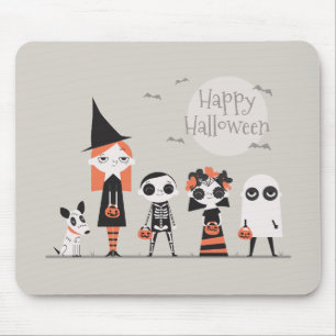 Alfombrilla De Ratón Halloween simple con todo elegante el   Mousepad