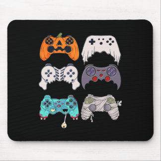 Alfombrilla De Ratón Halloween Skeleton Zombie Gaming Controllers Mummy
