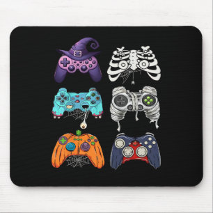 Alfombrilla De Ratón Halloween Skeleton Zombie Gaming Controllers Mummy