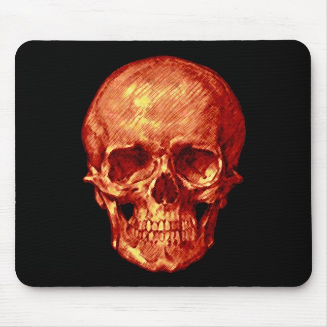 Alfombrilla De Ratón Halloween Skull (Frente)