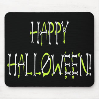 Alfombrilla De Ratón Halloween Snakes and Bones Text