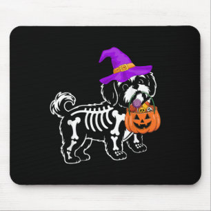 Alfombrilla De Ratón Halloween Soky Skeleton Trick O Trea Shih Tzu Dog