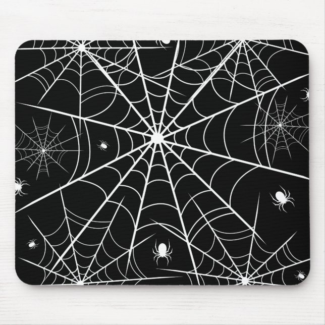 Alfombrilla De Ratón Halloween Spider Web (Frente)
