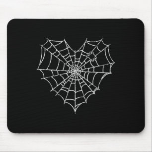 Alfombrilla De Ratón Halloween Spider Web Costume Cute Heart Spider Web