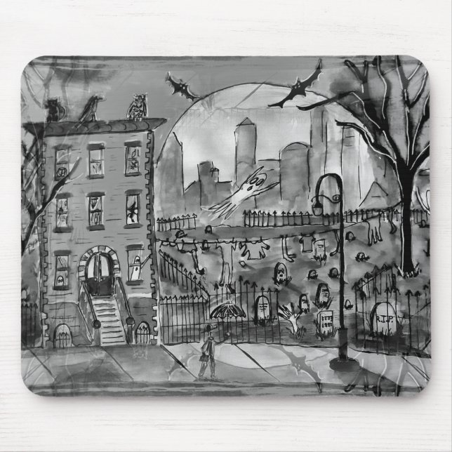 Alfombrilla De Ratón Halloween-temas Mousepad (Frente)