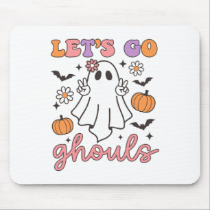 Alfombrilla De Ratón Halloween Vamos Ghouls Ghost Retro Costume mujeres