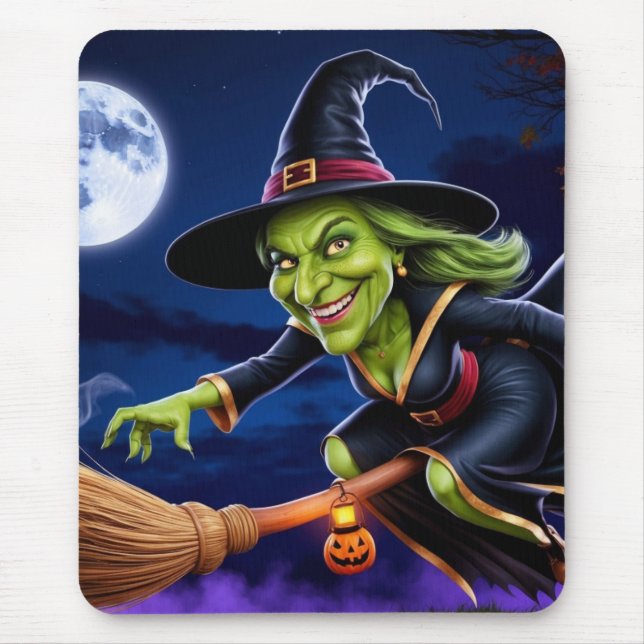 Alfombrilla De Ratón Halloween/Witch Mouse Pad (Frente)