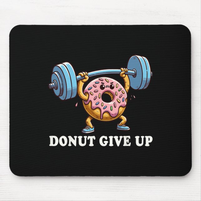 Alfombrilla De Ratón Halterofilia - Gimnasio Funny Fitness Workout Donu (Frente)