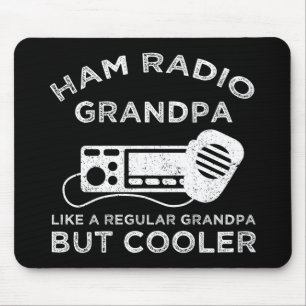 Alfombrilla De Ratón Ham Radio Grandpa gusta del abuelo normal pero más