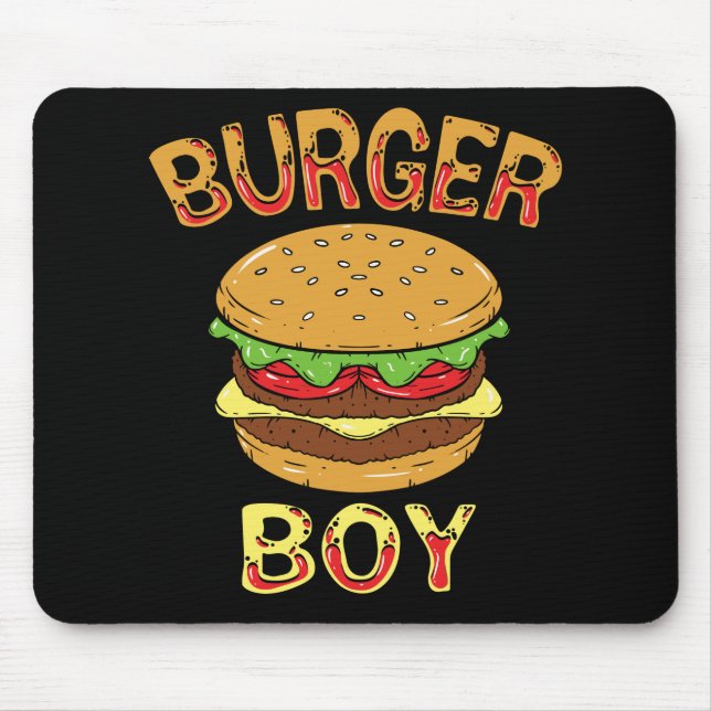 Alfombrilla De Ratón HAMBURGER / CHEESEBURGER: Burger Boy (Frente)