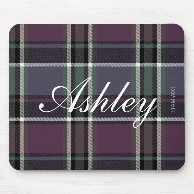 Alfombrilla De Ratón HAMbWG - Mousepad - Amethyst Plaid (Frente)