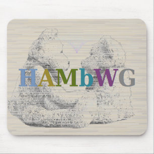 Alfombrilla De Ratón HAMbWG - Ratón de computadora - Amor al oso de pel