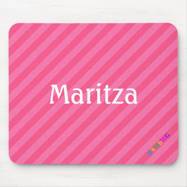 Alfombrilla De Ratón HAMbWG - Ratón informático - Diagonal de sandía (Frente)