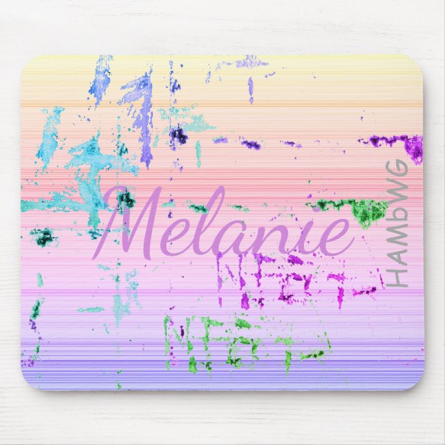 Alfombrilla De Ratón HAMbyWG - Almohadilla del ratón - Banda Pastel con (Frente)