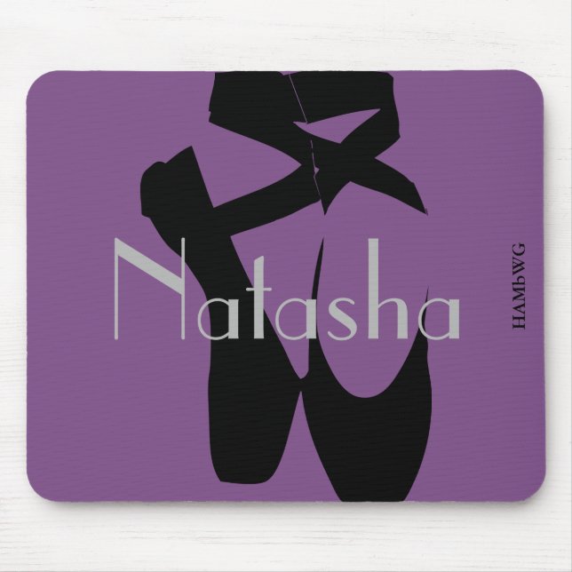 Alfombrilla De Ratón HAMbyWG - Mouse Pad - Charcoal Ballet Slipper (Frente)