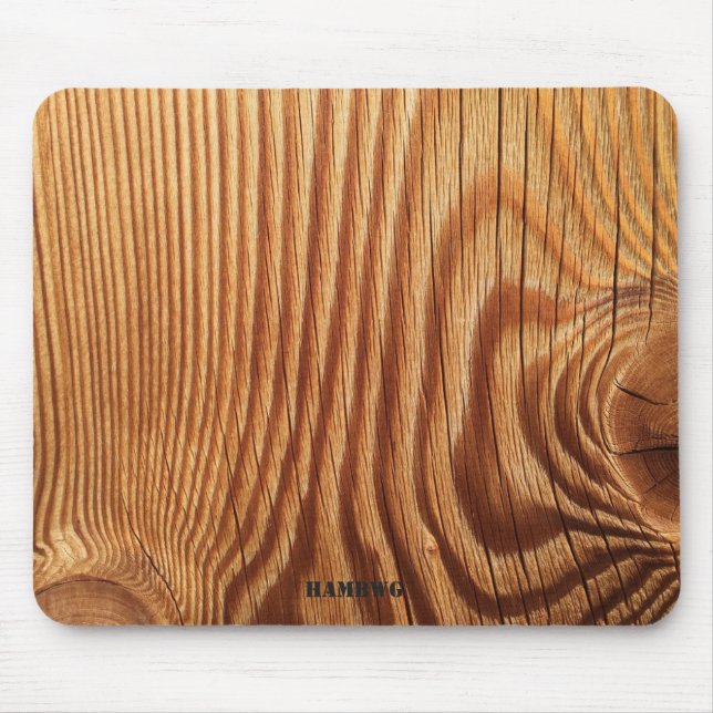 Alfombrilla De Ratón HAMbyWG - Pad del ratón - Imagen de madera - natur (Frente)