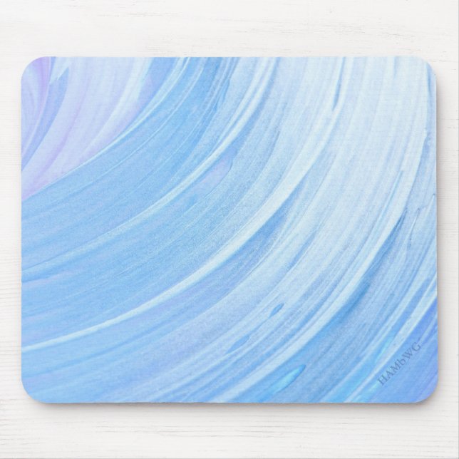 Alfombrilla De Ratón HAMbyWG - Pad del ratón - Swirl azul-plata (Frente)