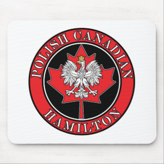 Alfombrilla De Ratón Hamilton Round Canadian Leaf Polaco