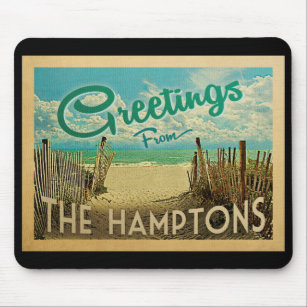 Alfombrilla De Ratón Hamptons Beach Vintage Travel