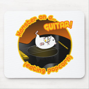 Alfombrilla De Ratón Hámster de la guitarra