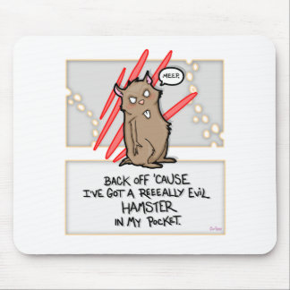 Alfombrilla De Ratón ¡Hámster malvado! Mouspad