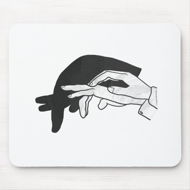 Alfombrilla De Ratón Hand Silhouette Anteater (Frente)