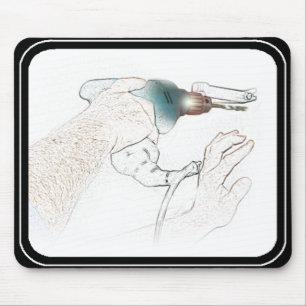 Alfombrilla De Ratón Handyman Working Hands Drill (Sr. Fix-It)