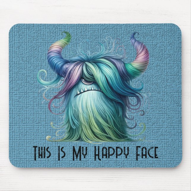 Alfombrilla De Ratón Hans - Monstruo Personalizado de un solo ojo (Frente)