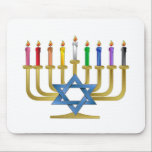 Alfombrilla De Ratón Hanukkah Candles Rainbow Gold Menorah<br><div class="desc">Está viendo la colección Lee Hiller Designs of Home and Office Decor, Apparel, Gifts and Collectibles. Los diseños incluyen la fotografía Lee Hiller y la colección de arte digital de medios mixtos. Puedes ver su fotografía de la naturaleza en http://HikeOurPlanet.com/ y seguir su blog de senderismo dentro del Parque Nacional...</div>