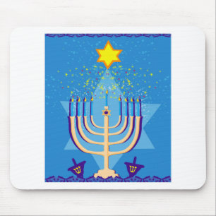 Alfombrilla De Ratón hanukkah menorah