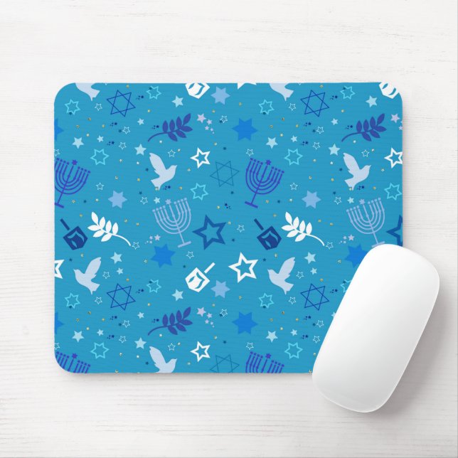 Alfombrilla De Ratón Hanukkah Stars Mousepad (Con ratón)